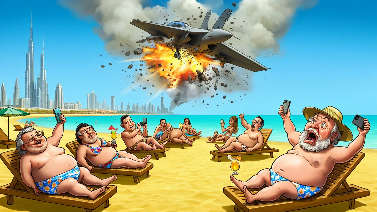 Cover art: Exploze nad dubajskou pláží končí pobytem v cele