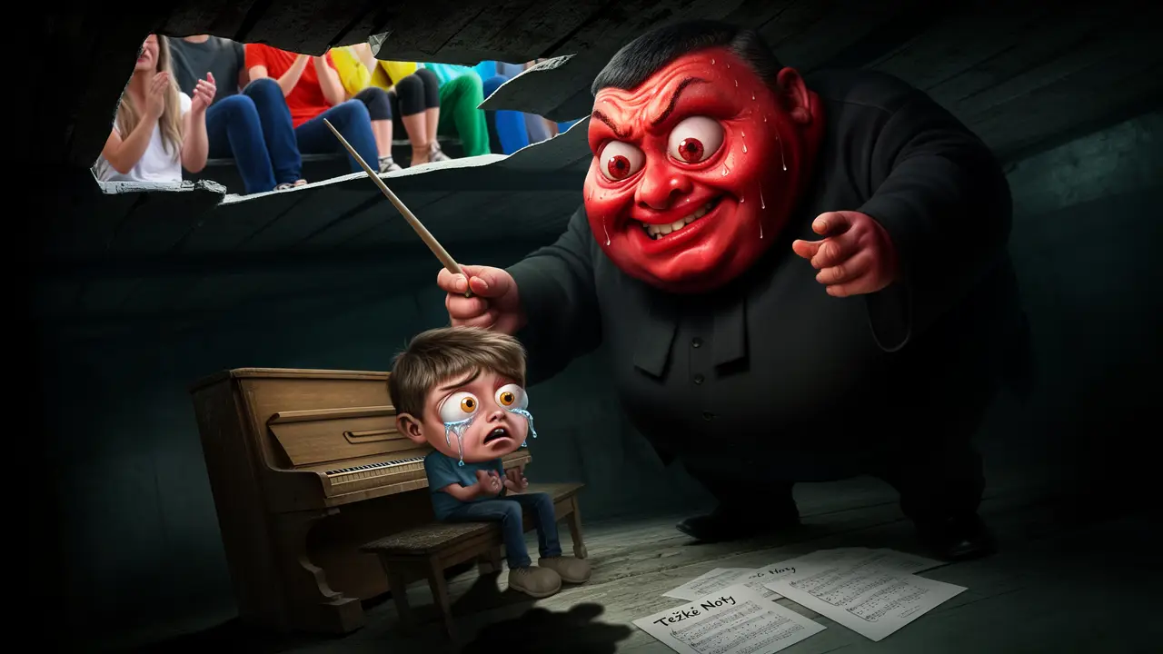 Cover art: Slavný sbormistr v base, moje jizvy křičí dál