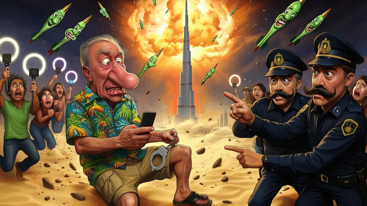 Cover art: Skandál v poušti za fotku s hořící raketou