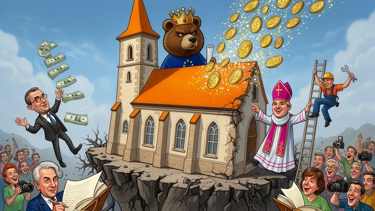 Cover art: Oranžová střecha pro padající chrám