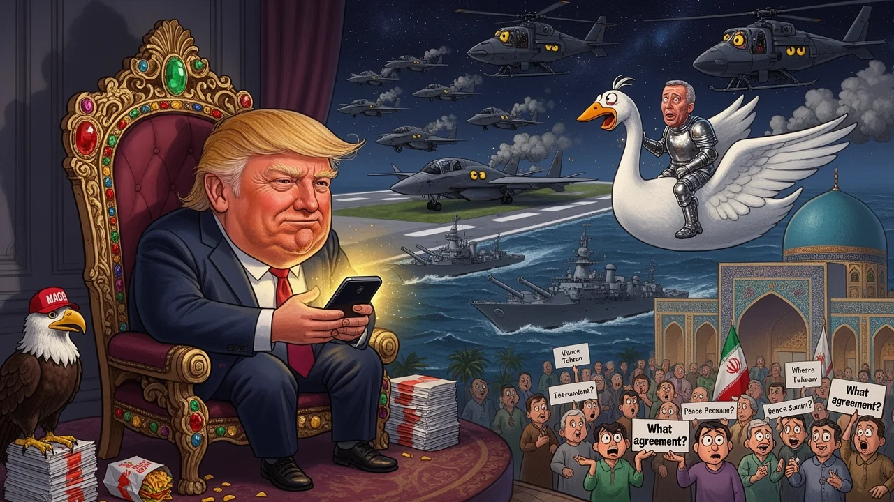 Cover art: Zrušená bomba na dobrou noc a mír, který nikdo nepodepsal