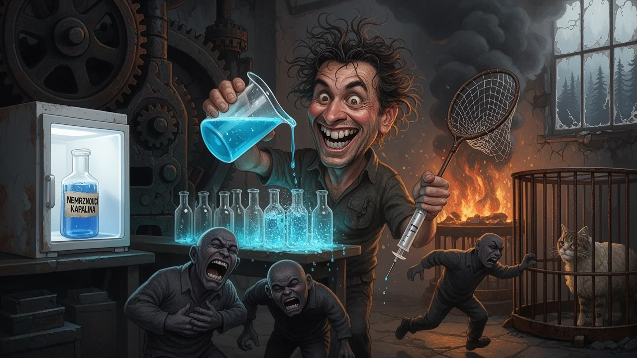 Cover art: Nemrznoucí směs v limonádě a kočka jako rukojmí
