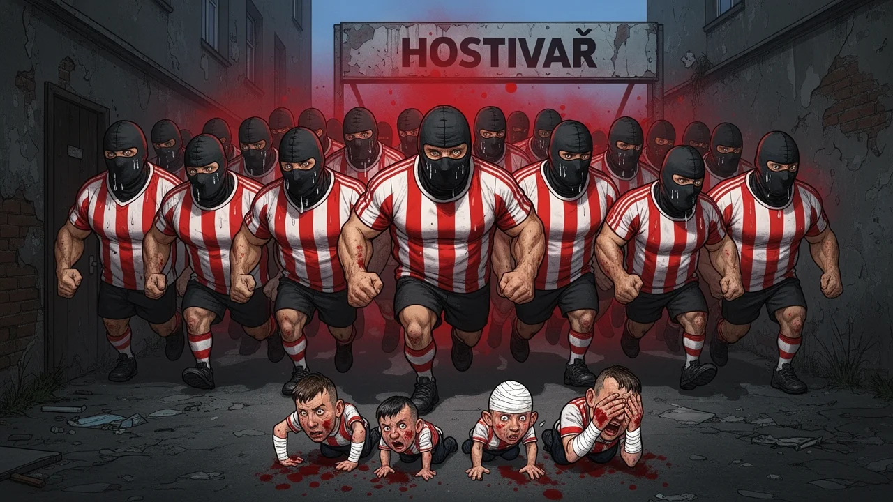 Cover art: Slávistická férovka aneb pětadvacet hrdinů proti pěti