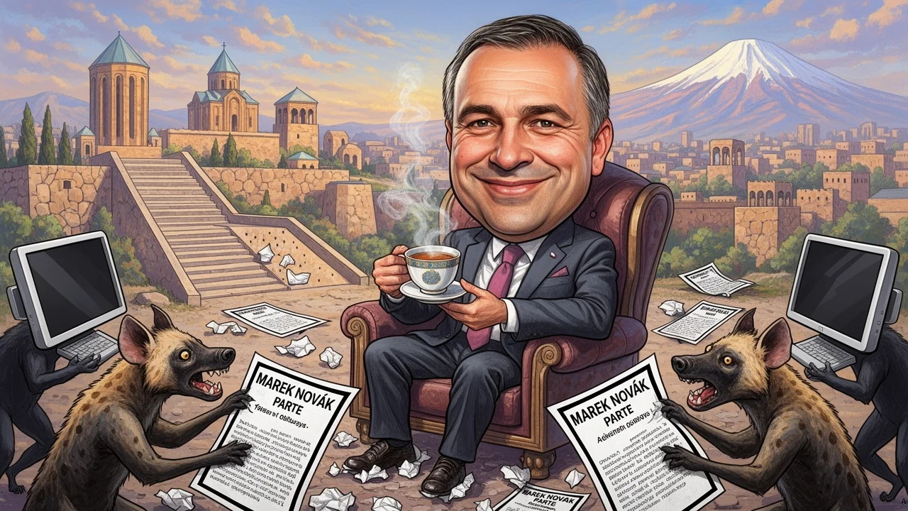 Cover art: Parte z umělé inteligence a poslanec živý v Arménii