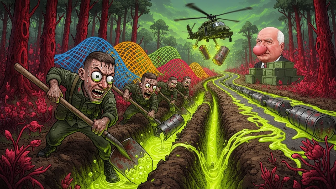 Cover art: Radioaktivní pevnost a plastová síť na sousedy