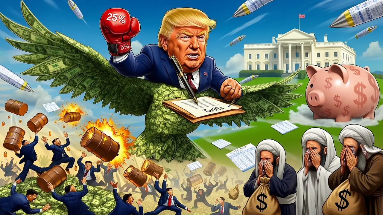 Cover art: Trumpova celní facka za íránskou ropu