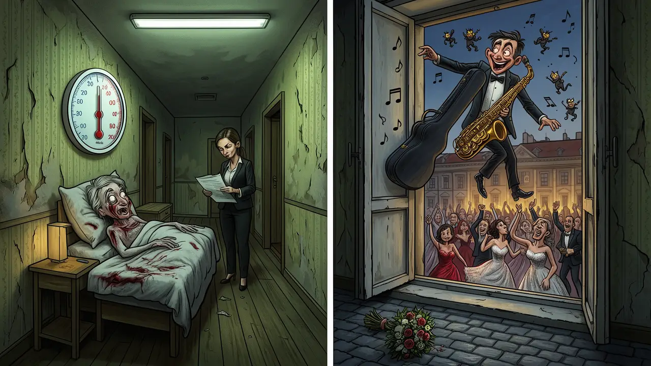Cover art: Těžká chřipka v prázdné vile, když manžel zmizel v dál