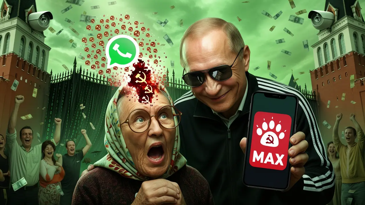 Cover art: Když západní chat zhasne a v Moskvě svítí Max