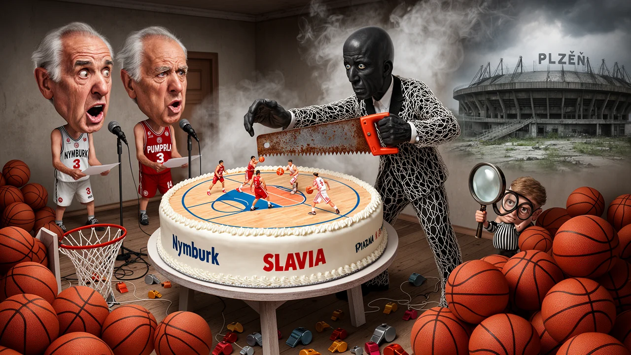 Cover art: Absurdní svatba pod koši, kde si nikdo neřekne ano