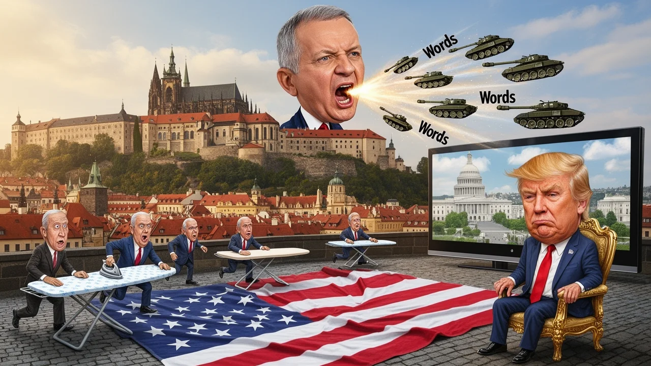 Cover art: Prezident pálí mosty a diplomacie hasí požár