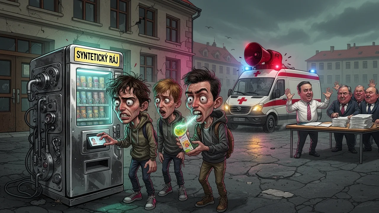 Cover art: Barevný automat na jedy a stát klidně spí