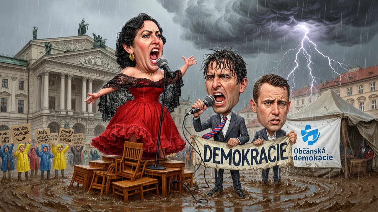 Cover art: Slavná operní diva míří rovnou do politiky