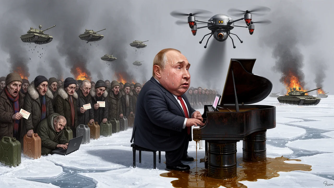 Cover art: Ropná velmoc šetří naftu a lidi posílá domů