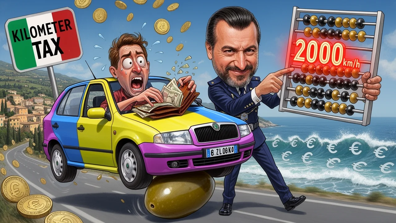 Cover art: Italské silnice chystají drahou účtenku za každý kilometr