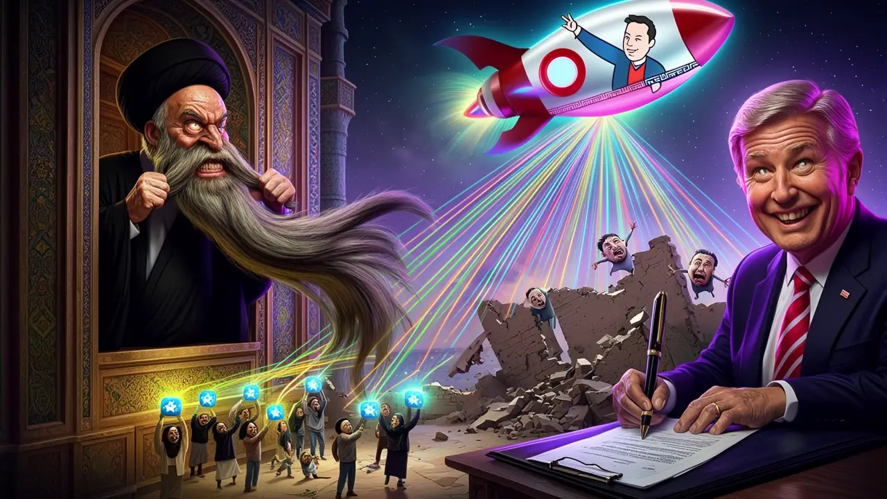 Cover art: Musk posílá signál do turbanů