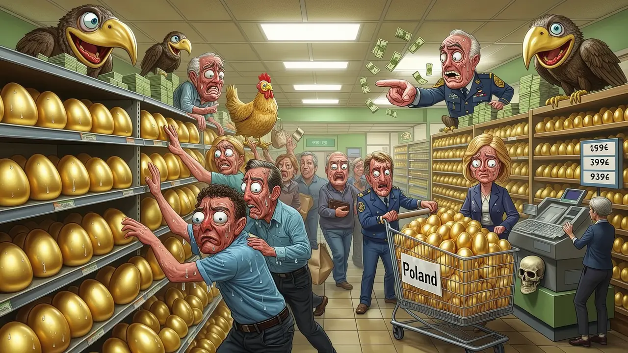 Cover art: Velikonoční masakr plný zlatých vajec z podestýlky