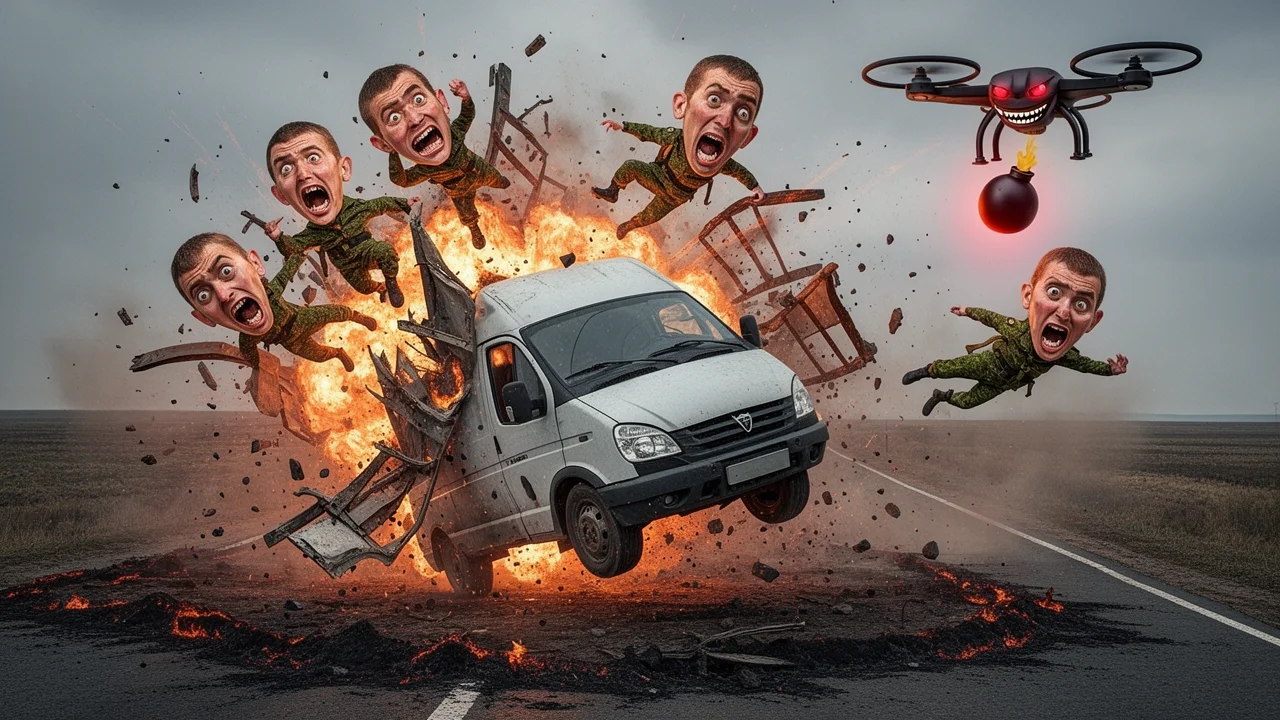 Cover art: Ruská rozvážka munice zrušena jedním tichým dronem