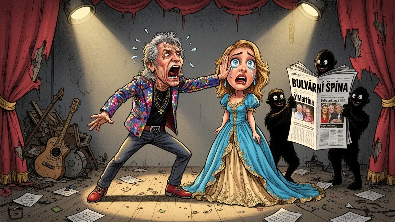 Cover art: Starý rockový bůh rozdává tresty na povel