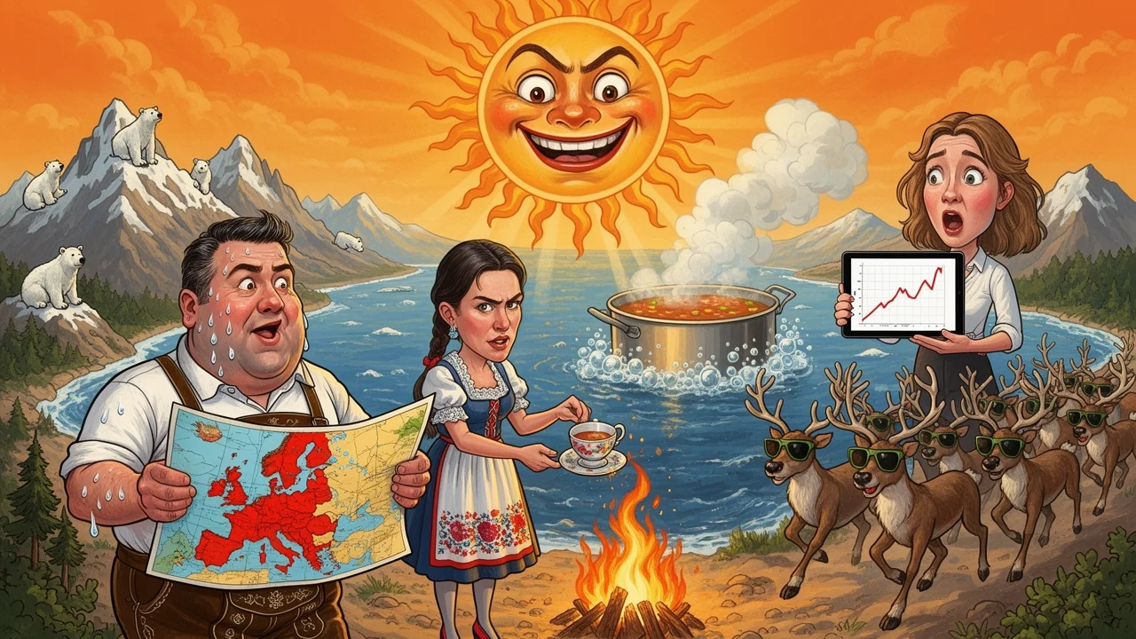 Cover art: Turisti pláčou, lesy hoří a super El Niňo účtuje