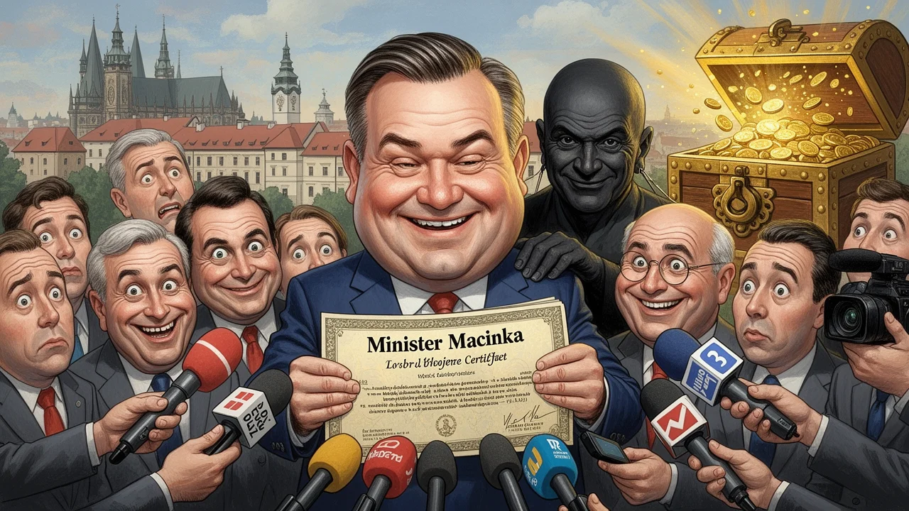 Cover art: Ministr se směje a trafiky frčí dál