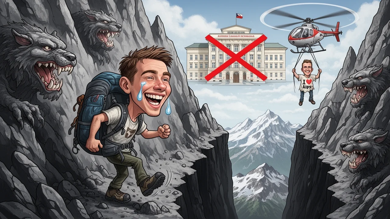 Cover art: Hory nelitují nikoho, kdo příliš spěchá