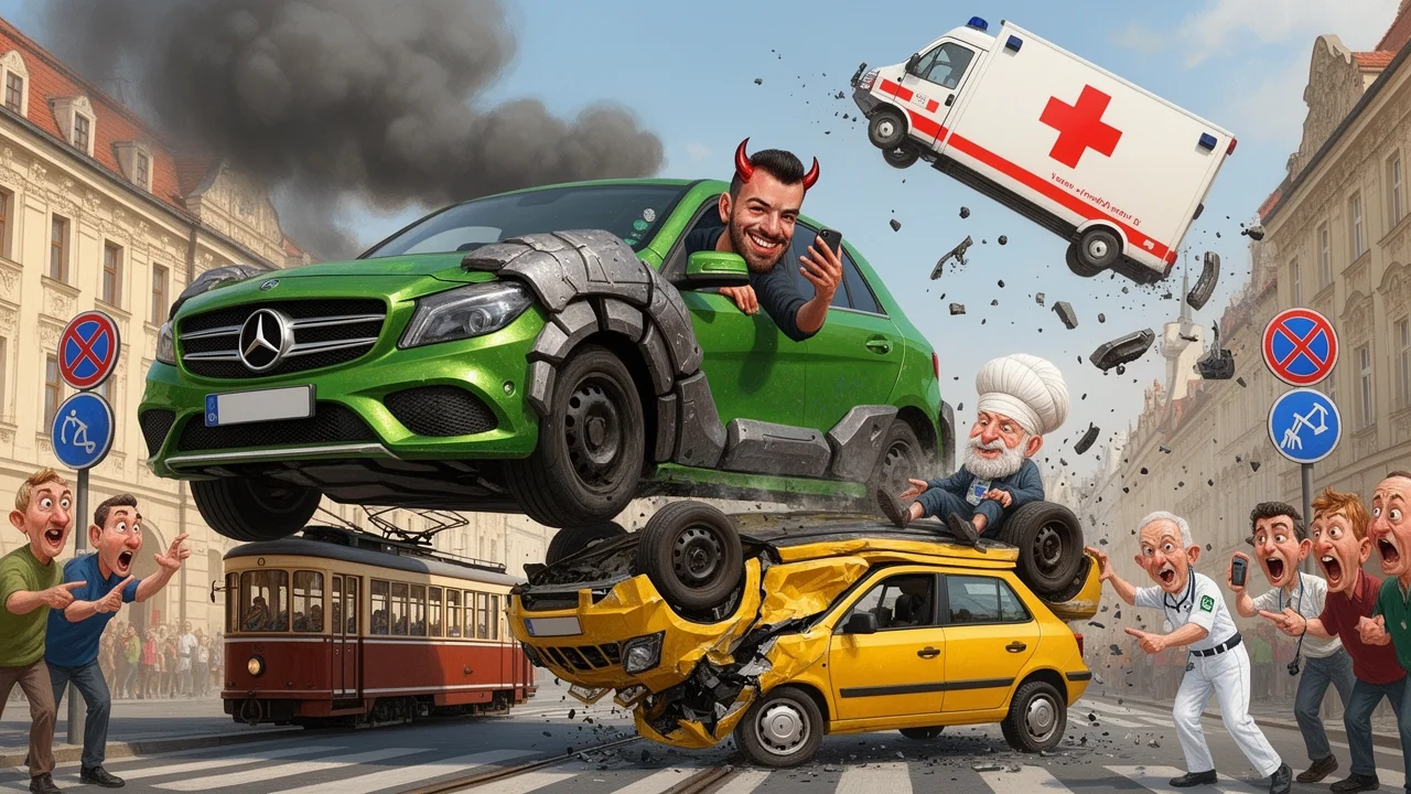 Cover art: Jak velké auto poslanec měl a malé se mu hned převrátilo