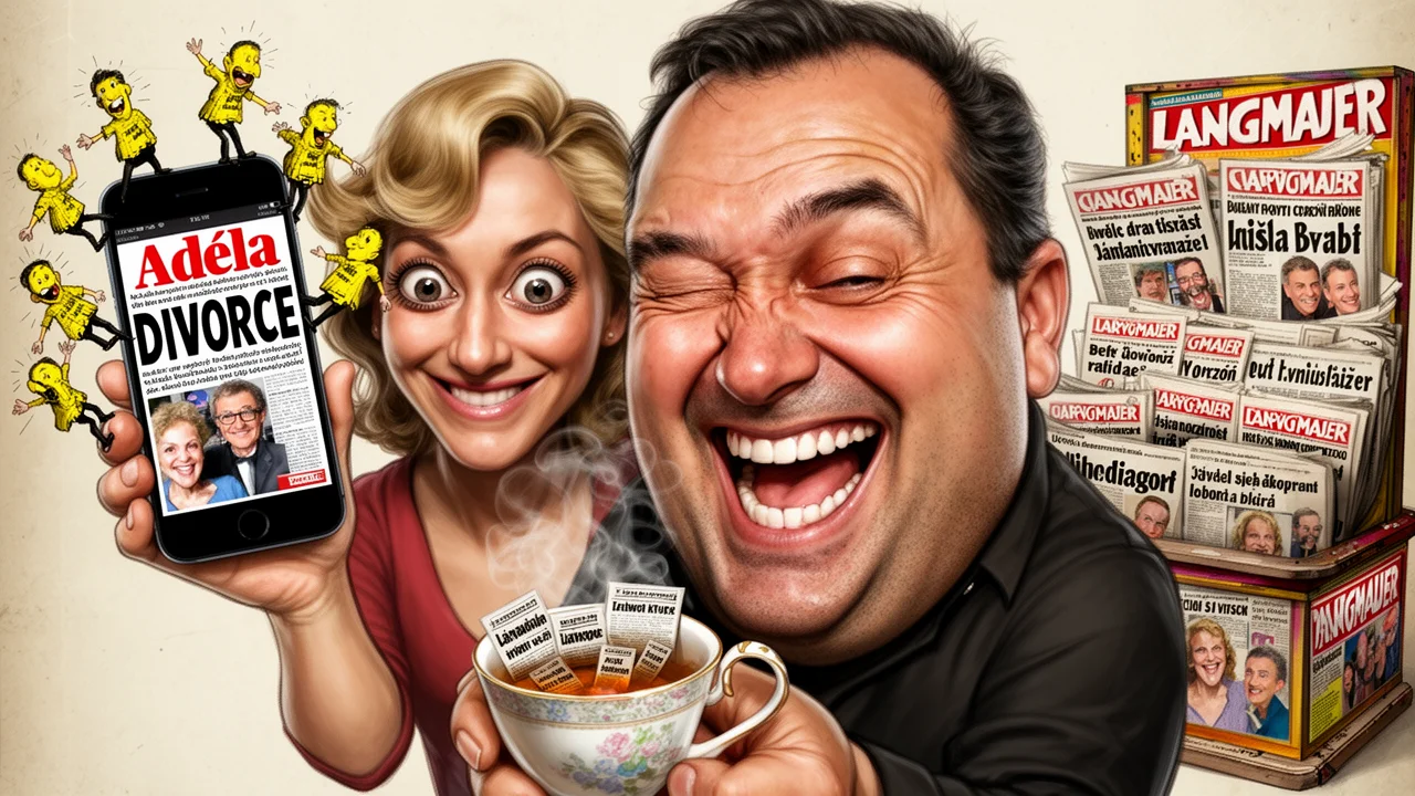 Cover art: Titulek v novinách slibuje velký rozvod