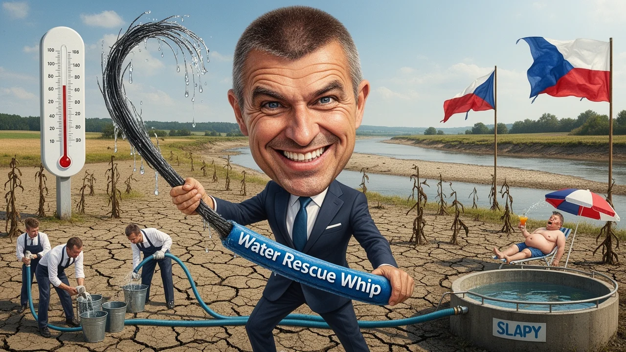 Cover art: Babiš bojuje se suchem a ministr pije v cizině