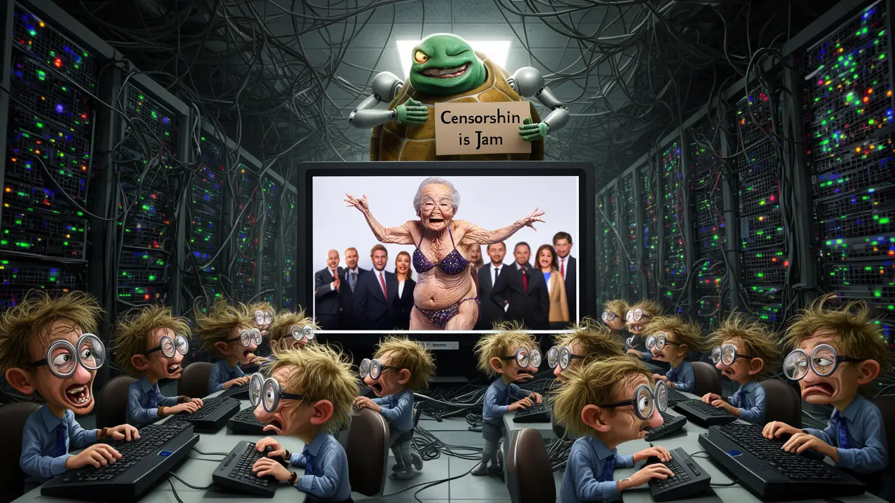 Cover art: Grok a jeho děravá cenzura