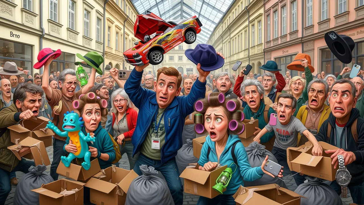 Cover art: Brněnská ruleta v bublinkové fólii