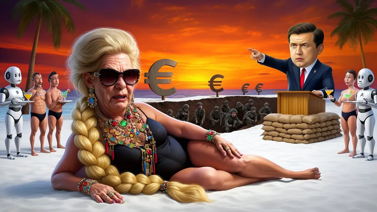 Cover art: Cop v písku a čistka v Kyjevě