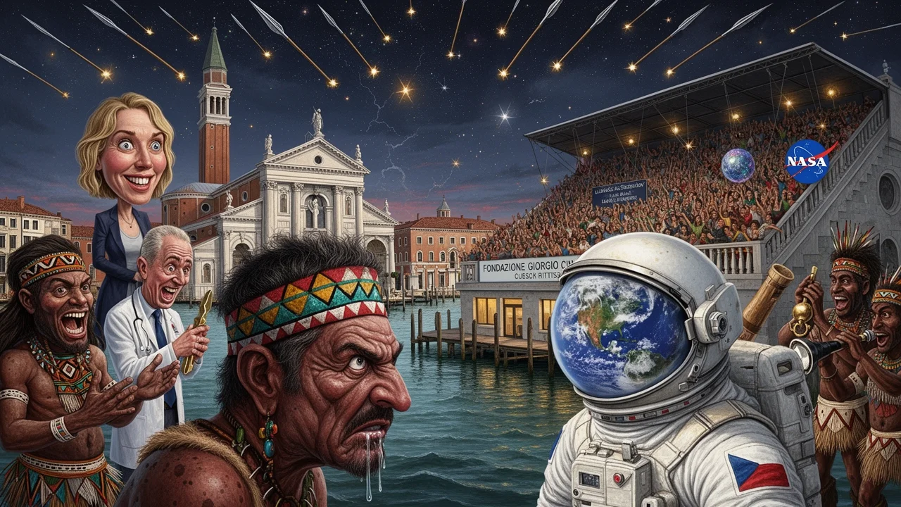 Cover art: Nahý šaman z pralesa dobývá benátský palác