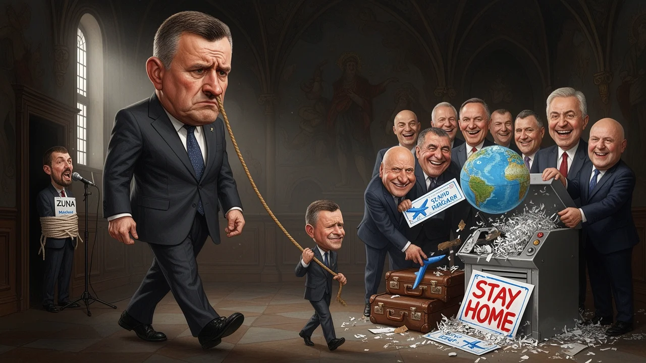 Cover art: Zlatá klec na Pražském hradě pro prezidenta bez letenky