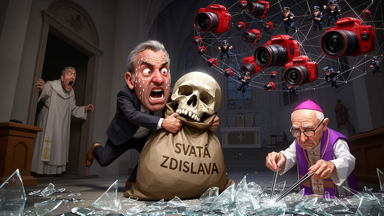 Cover art: Absurdní zločin u oltáře, krádež lebky narazila