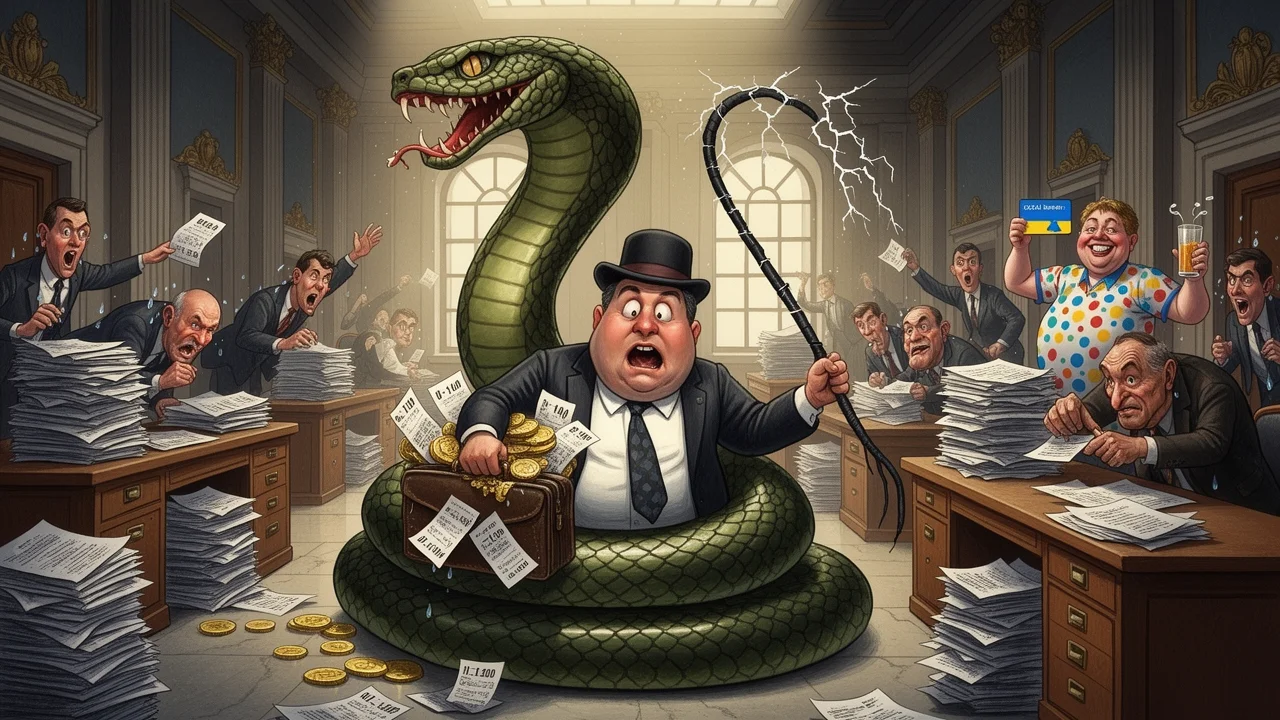 Cover art: Podvody na úřadech končí pod zuby sociální kobry