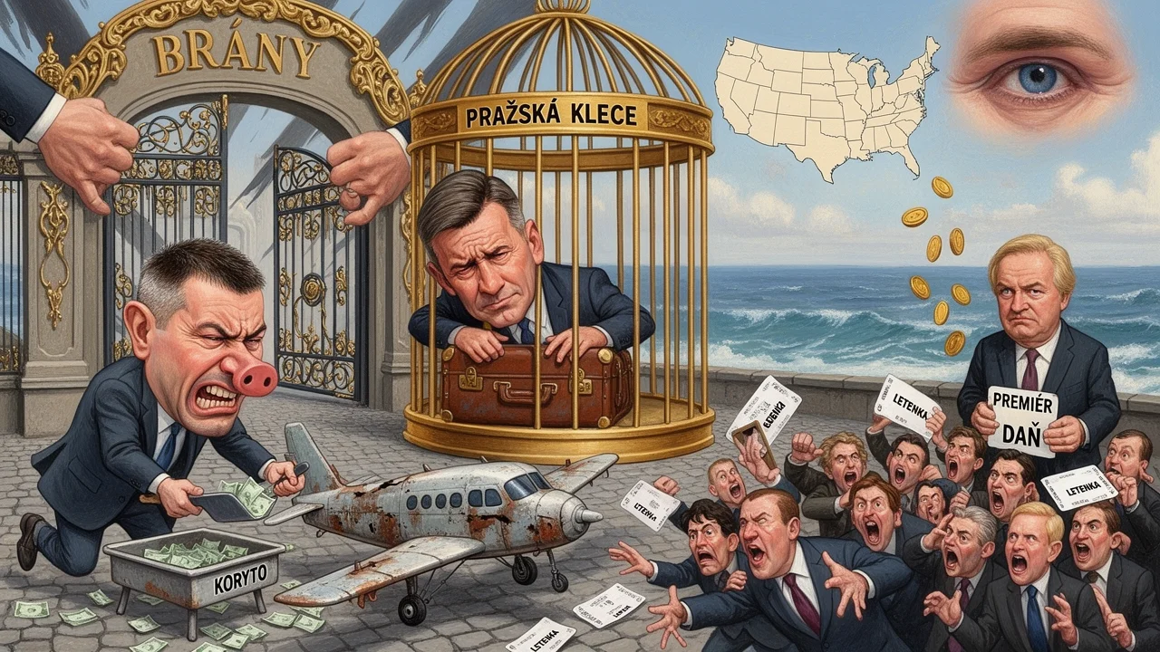 Cover art: Vláda válčí o jedinou letenku za velkou louži