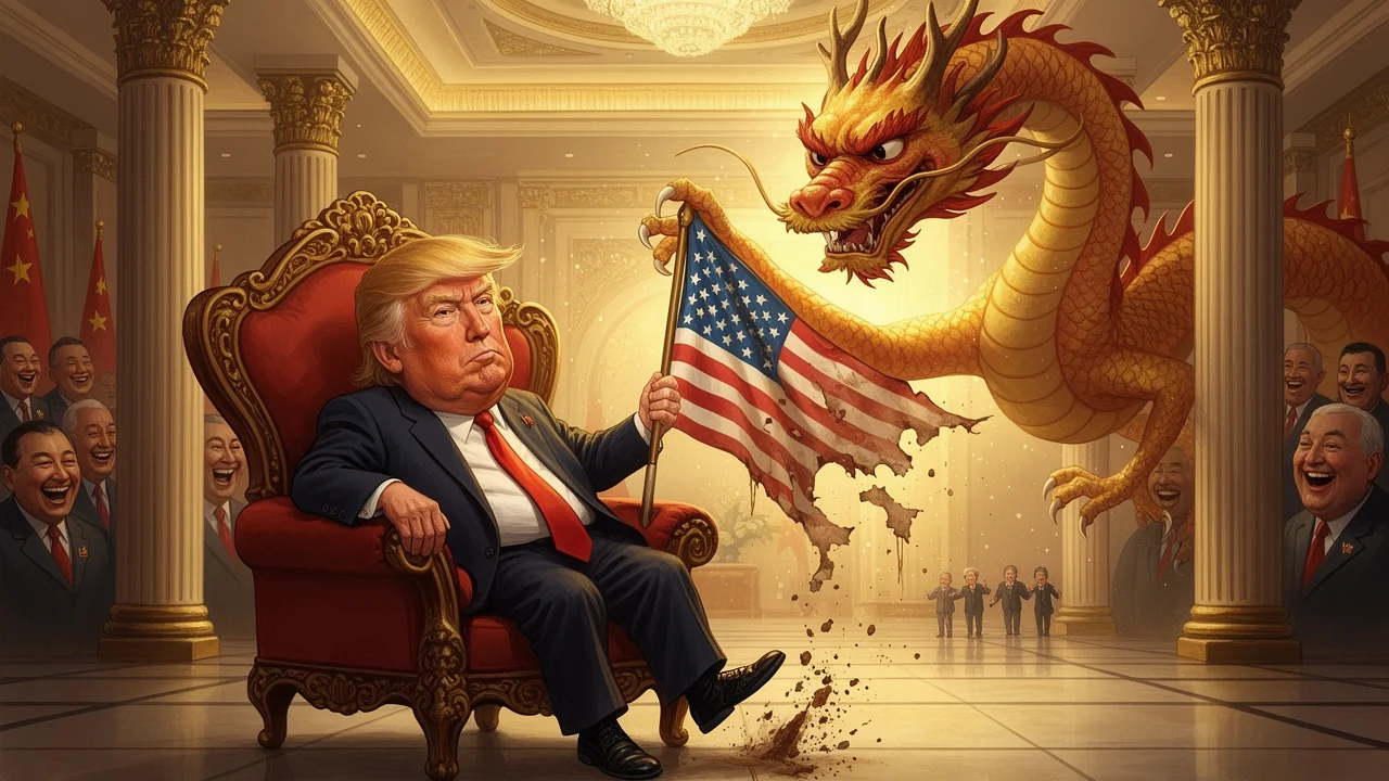 Cover art: Absurdní pád velmoci u velkého stolu