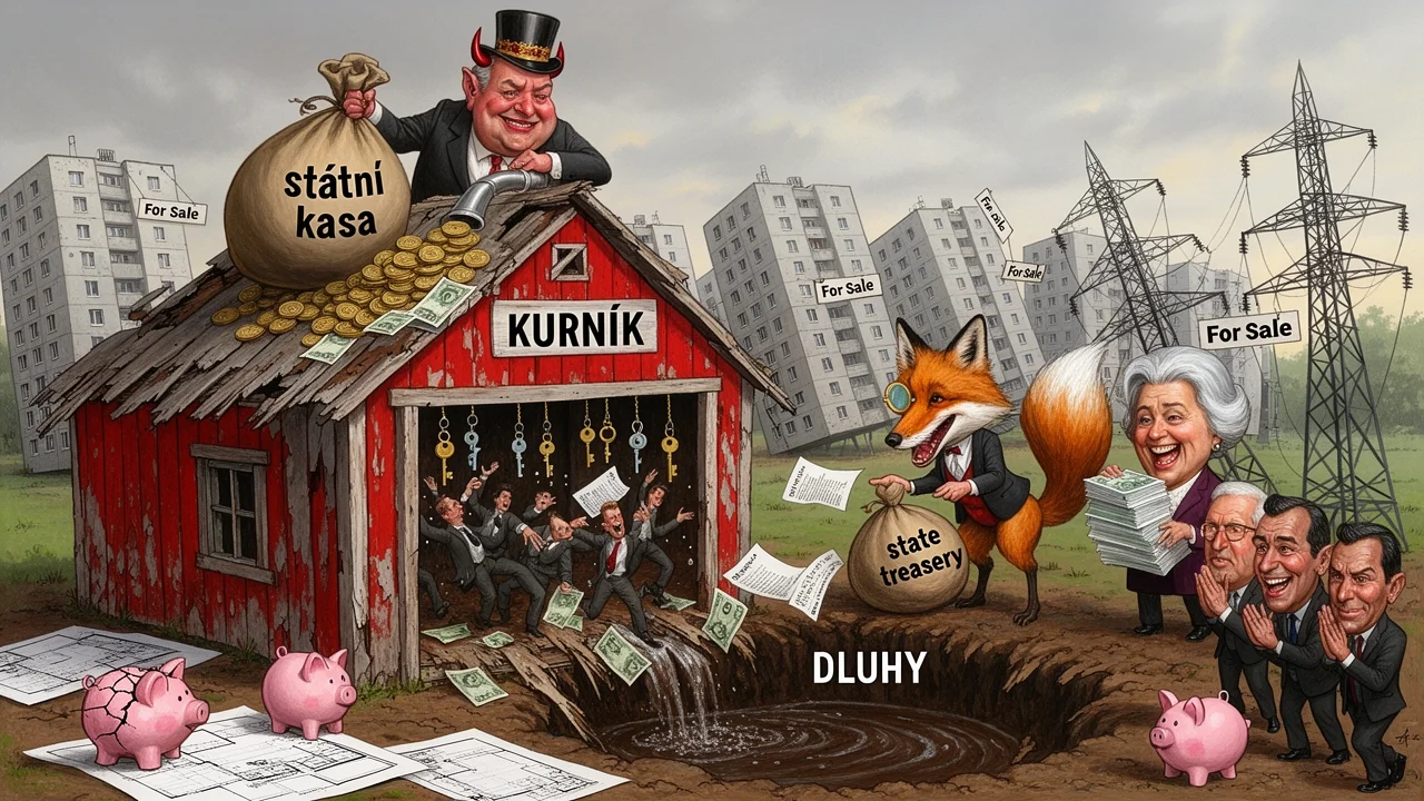 Cover art: Kurník dravých lišek a levný panelákový sen