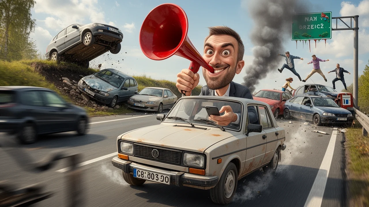 Cover art: Všichni jsme mistři volantu, co troubí na lidi