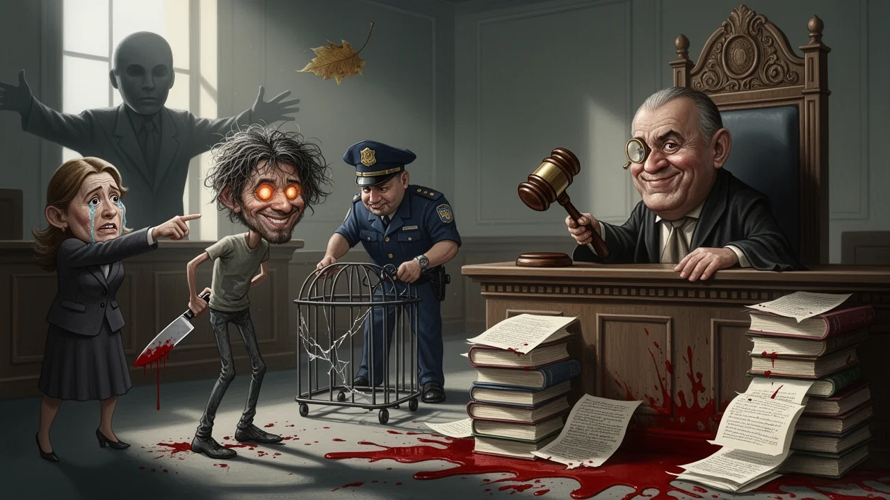 Cover art: Bezpečí podle paragrafu, které končí ránou nože