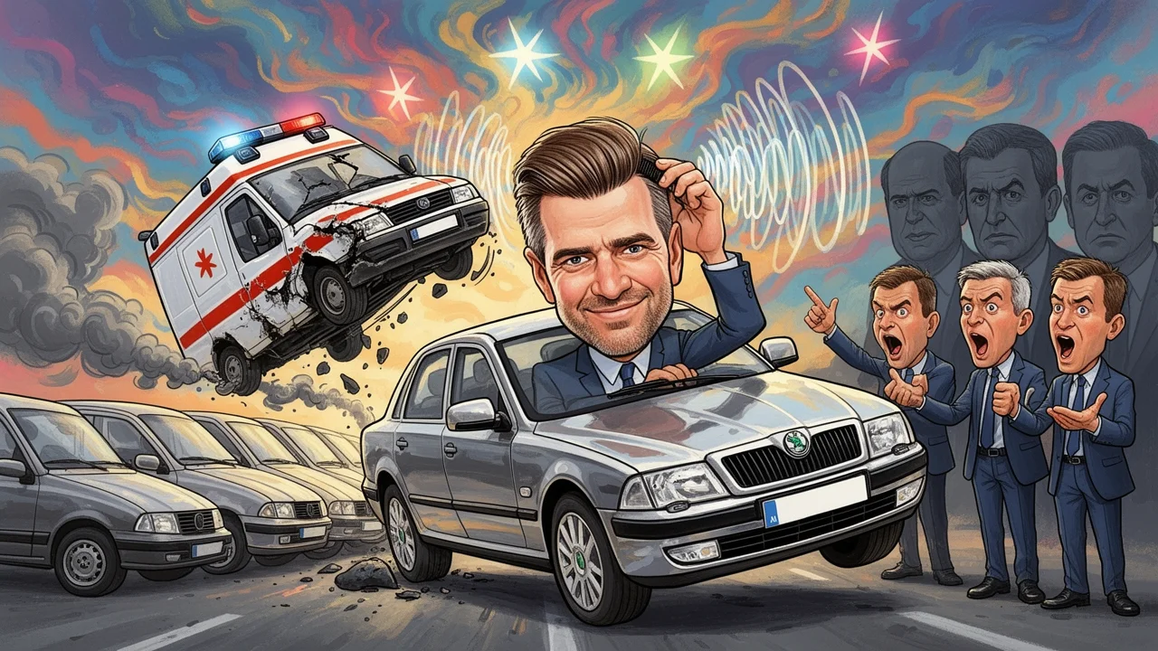 Cover art: Rychlá jízda slavného poslance skončila velkým třeskem
