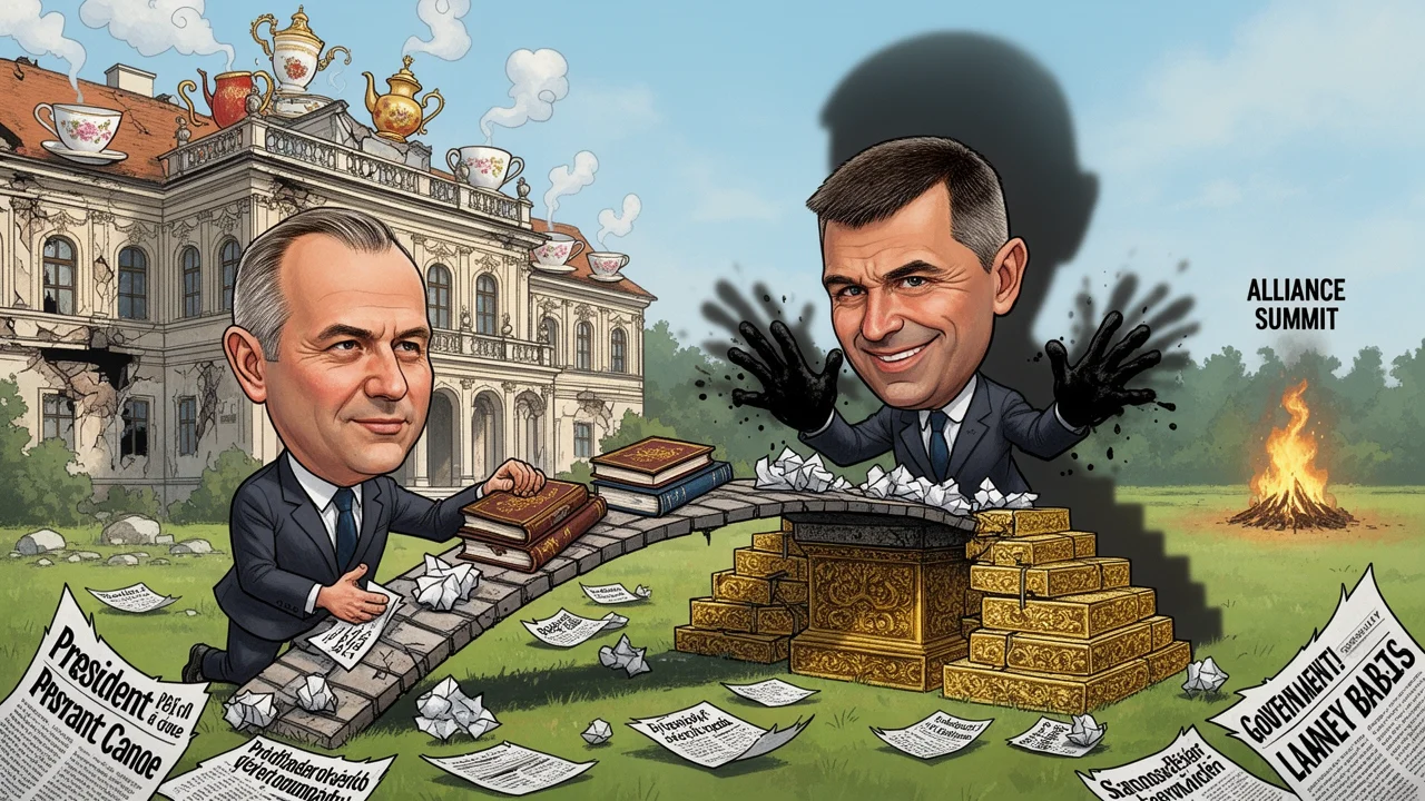 Cover art: Válka na písečku o diplomatický hradní čaj