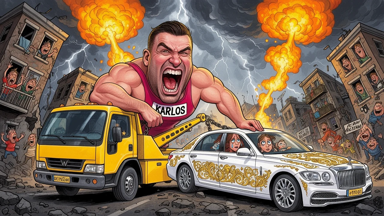 Cover art: Drsný ortel nad bijcem po odtahu rodinného auta