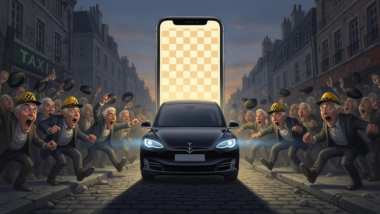 Cover art: Robot za volantem a taxikáři bez práce