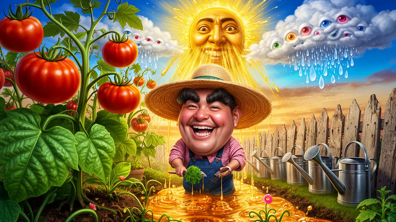 Cover art: Rajčata zrají v teple a sudy čekají vláhu