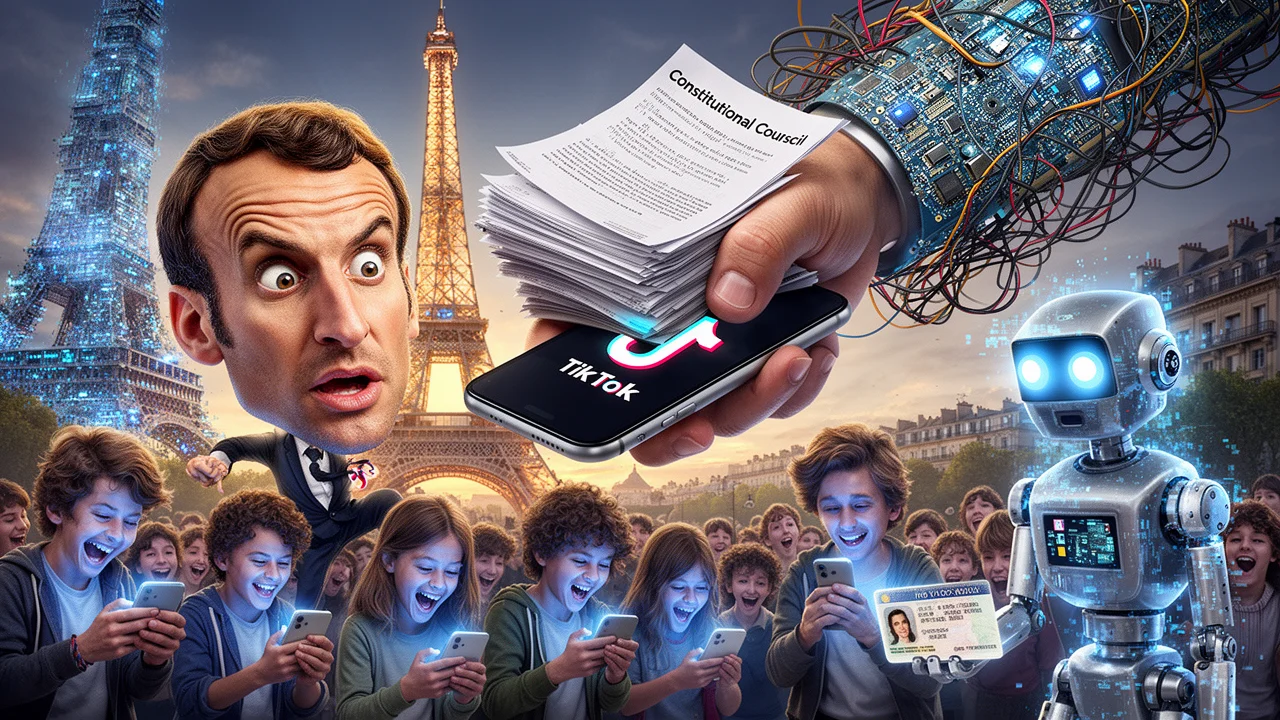 Cover art: Macron chtěl vypnout sítě a soud mu zhasnul