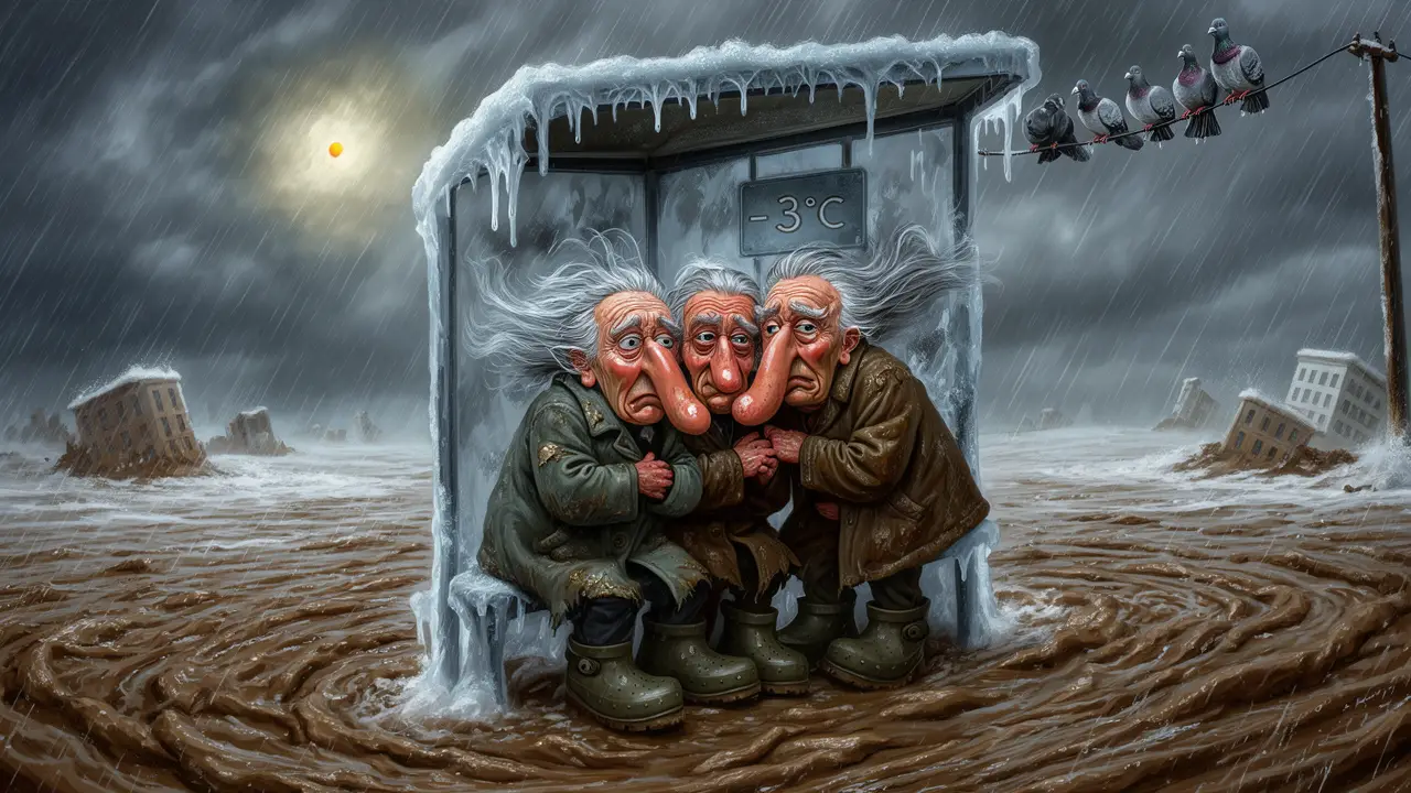 Cover art: Tanec kapek a vloček v ledovém větru