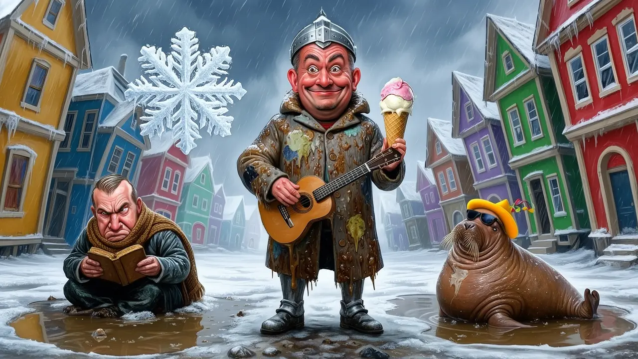 Cover art: O sněhu co taje a vodě v botách