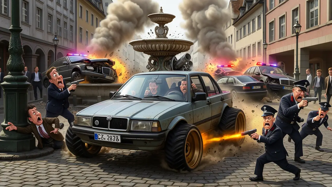 Cover art: Šílenec s českou značkou rozboural půlku Norimberku