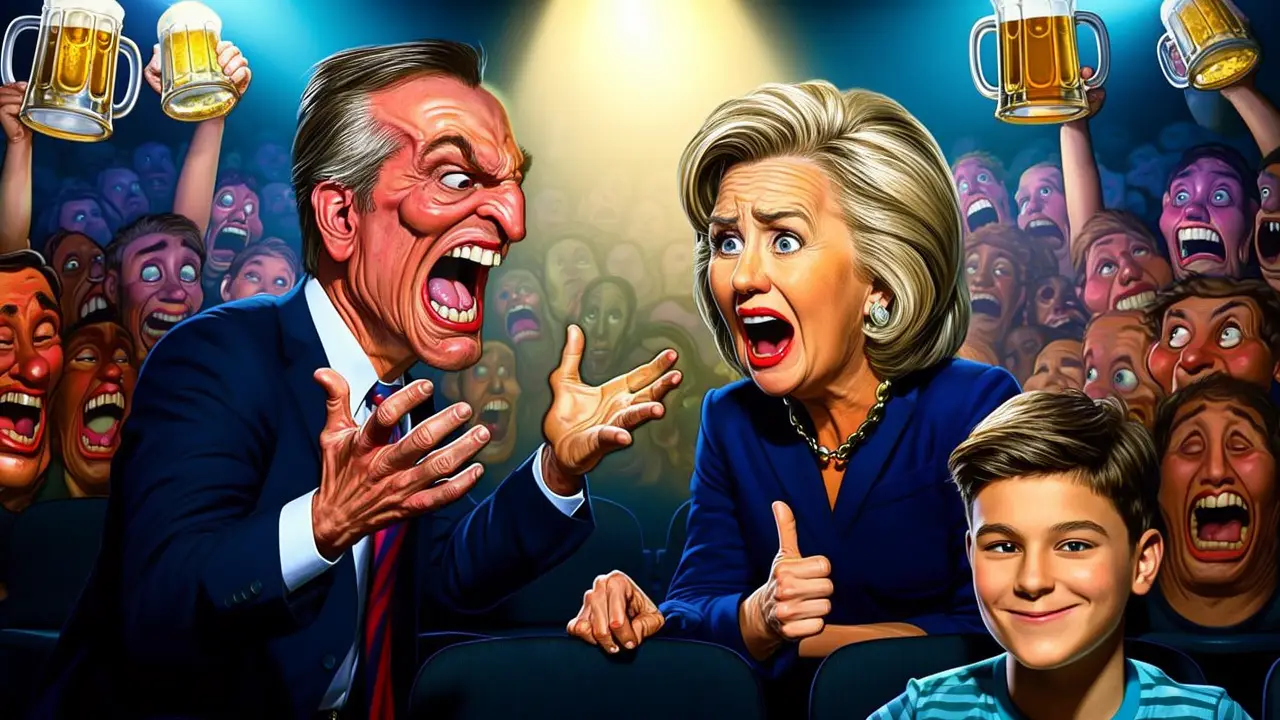 Cover art: Mladý Trump tleská, když stará garda narazí